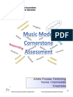 Ensemble - Performing - Novice - Intermediate - Model Cornerstone Assessments