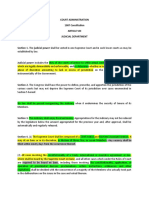 COURT ADMINISTRATION Judicial Powers