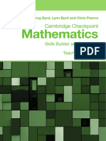 Checkpoint Maths Skills Builder and Challenge Teachers Support - Compressed