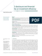 ESG and Investment Efficiency