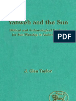 JSOT Yahweh and The Sun - Biblical and Archaeological Evidence For Sun Worship in Ancient Israel