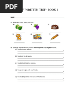 1 Written Test 1 - Book 1