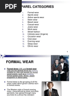 Apparel Categories