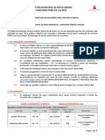 Concurso Prefeitura Nova Odessa SP Edital 2022