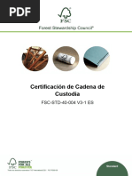 FSC STD 40 004 - V3 1 - ES - Certificacion de Cadena de Custodia