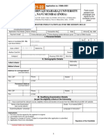 CSMU Application Form Indian Nationals 2021