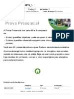 Prova Presencial 20192 - 1