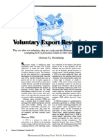 Voluntary Export Restraints