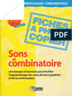 BORDAS - Sons Et Combinatoires CP-CE1