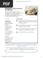 Ensalada Low Carb de Mariscos Con Aguacate - Diet Doctor