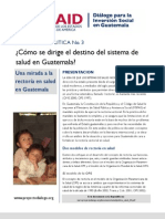 ¿Cómo Se Dirige El Destino Del Sistema de Salud en Guatemala?