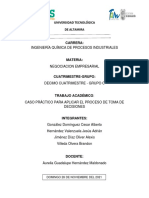 Práctica Tarea Caso Práctico para Aplicar El Proceso de Toma de Decisiones