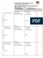 Formatos para El Reporte de Horas de Incremento