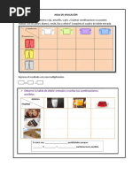 Hoja de Aplicación de Combinamos y Multiplicamos 29-09-22