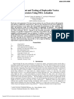 Development and Testing of Deployable Vortex Generators Using SMA Actuation