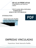 Empresas Vinculadas Relacionadas Subsidiarias