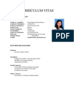 Curriculum Vitae Estela