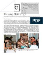 Pressing Matter: in This Issue