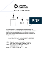 Vacuum Pump Sizing