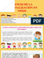 Manejo de La Hospitalización en Niños