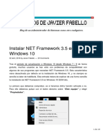 WINDOWS 10 NET Framework 3.5 Instalación Forzada