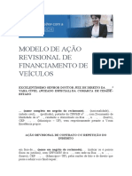 Modelo de Ação Revisional de Financiamento de Veículos