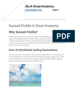 Sunsail Flotilla A Great Anatomy