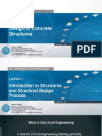 CE 412 - Lecture 1 - Introduction To Structures and Structural Design Process