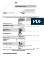 Kohls List of Pre-Employment Requirements