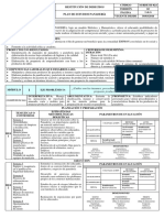 Plan de Estudios Panadería