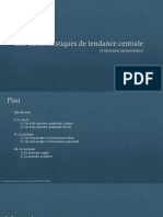 Chapitre Les Caractéristiques de Tendance Centrale