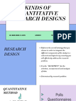 Quantitative Research Design