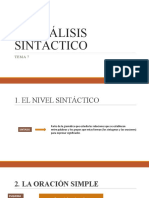 El Análisis Sintáctico