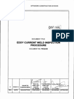 P6-QA-38 Rev.0 EDDY Curent Weld Inspection Procedure