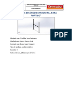 Cálculo Estructural para Pórtico Con Canal C