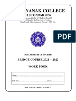 BRIDGE COURSE Content Final (2021-22)