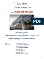 PROJET BAC STHR Rénovation D'une Chambre PMR