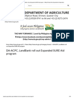 DA-ACPC, LandBank Roll Out Expanded SURE Aid Program - Official Portal of The Department of Agriculture