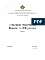 Tendencias Modernas Del Derecho de Obligaciones