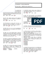 Lista de Exercícios - Análise Combinatória