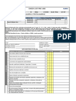 Check List de Inspeção de Escavadeira e Mini Escavadeira