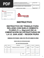 QB - CAL.COL018.INS - MT.03 Relleno Con Suelo Cemento Fluido (F C 3 Kgcm2) Rev 00