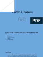 CHAPTER 2 - Negligence: Banaco, Ar-Ar D. Espino, Leirei Gem P. Mangilit, Ramon Jr. S. Sevilla, Rey Arvin D