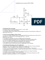 TP 1 Amplificateur Par Transistor FET Et MOS