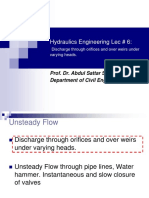 5 Discharge Through Orifices and Over Weirs Under Varying Heads.