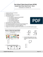 ISTSE Sample Question Paper For Class 1