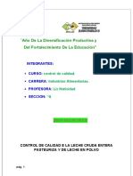 Informe de Control de Calidad