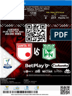 Entrada Liga Betplay Santa Fe 2022 2 Cristian PARRA