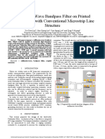 Millimeter-Wave Bandpass Filter On Printed Circuit Board With Conventional Microstrip Line Structure