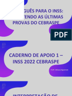 Aluno Caderno de Apoio 1 - Inss 2022 Cebraspe